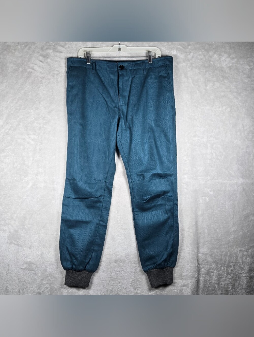 Kith Mercer Jogger Trousers Mens Size 33 Teal Cotton USA Made 30” Inseam